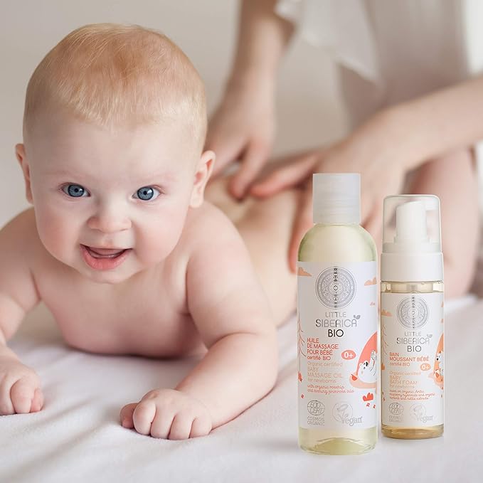Little Siberica Organic certified Baby massage oil for newborns 200ml Little Siberica Yallatoys