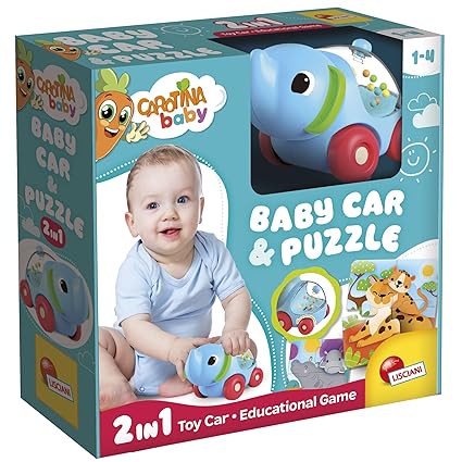 Buy Carotina Baby Elephant Car and Puzzles | Yallatoys.com