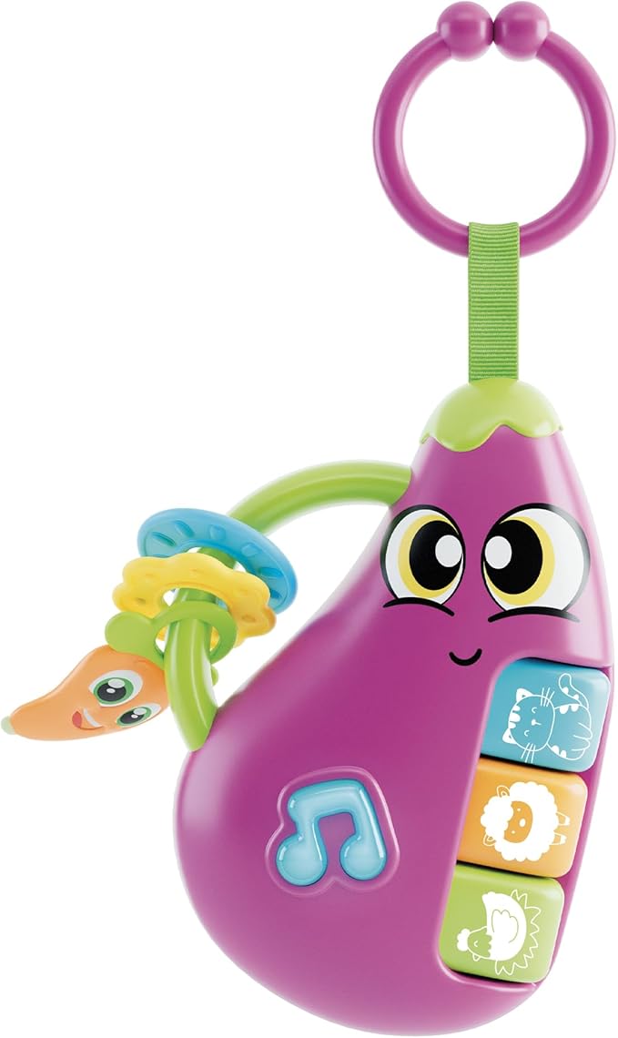 Buy Carotina Baby Rattle Eggplant Musical Toy | Yallatoys.com