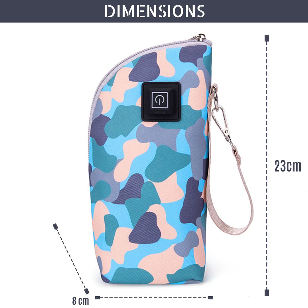 Little Story Portable Insulated Milk Bottle Warmer Bag with USB - Green Little Story Yallatoys