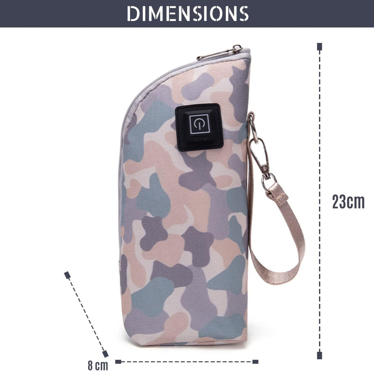 Little Story Portable Insulated Milk Bottle Warmer Bag with USB - Purple Little Story Yallatoys
