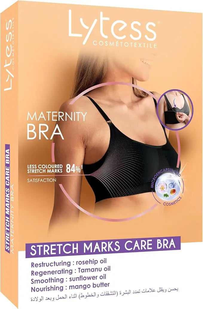 Lytess Anti Stretch Mark Nursing Bra Black Lytess