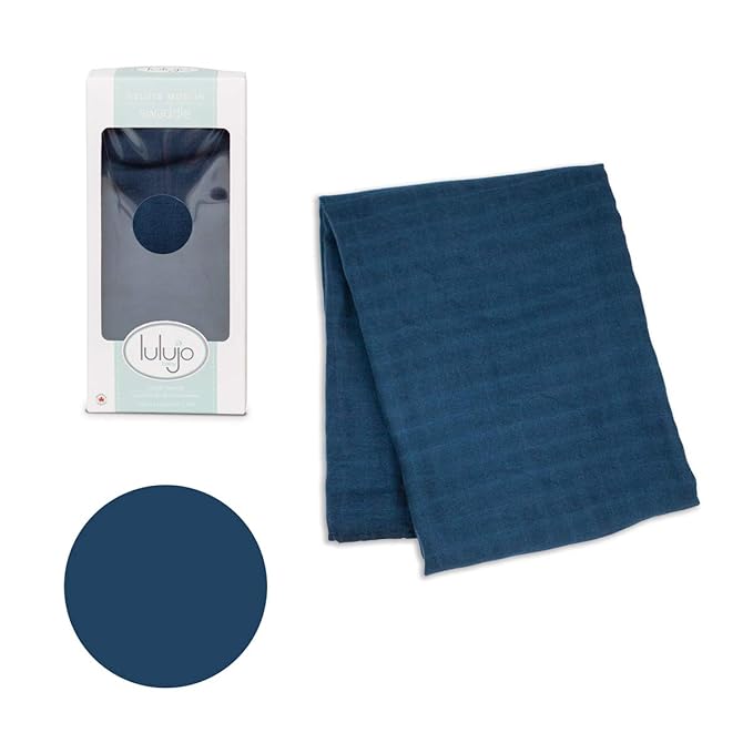 Lulujo Bamboo Swaddles Extra Soft XL Navy Lulujo Yallatoys