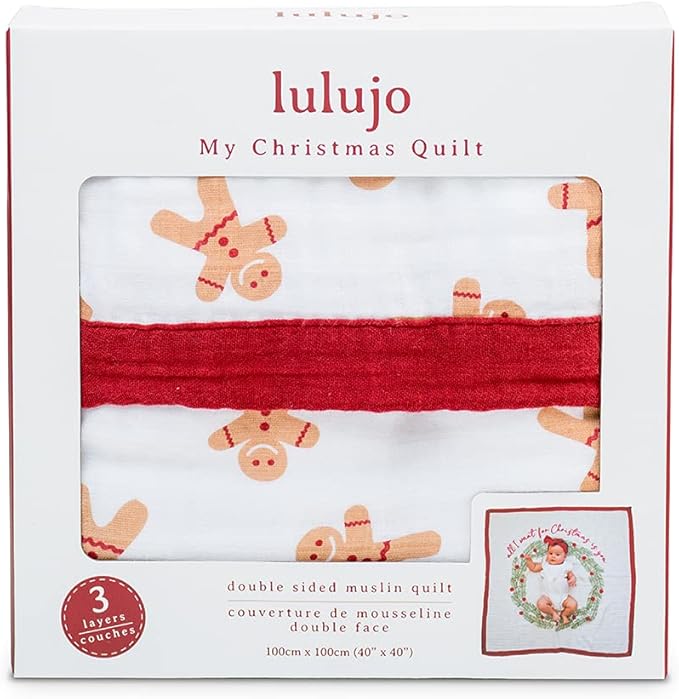 Lulujo Heirloom Christmas Quilt Gingerbread Man Lulujo Yallatoys
