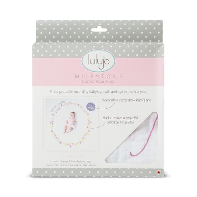 Lulujo Babys First Years Blanket & Cards Isnt She Lovely Lulujo Yallatoys