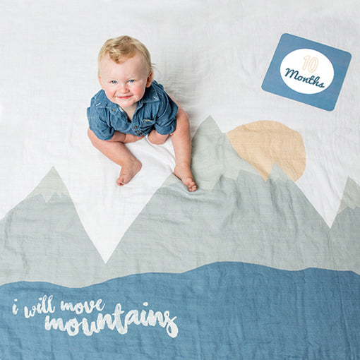 Lulujo Babys First Years Blanket & Cards I Will Move Mountains Lulujo Yallatoys