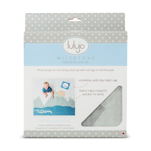 Lulujo Babys First Years Blanket & Cards I Will Move Mountains Lulujo Yallatoys