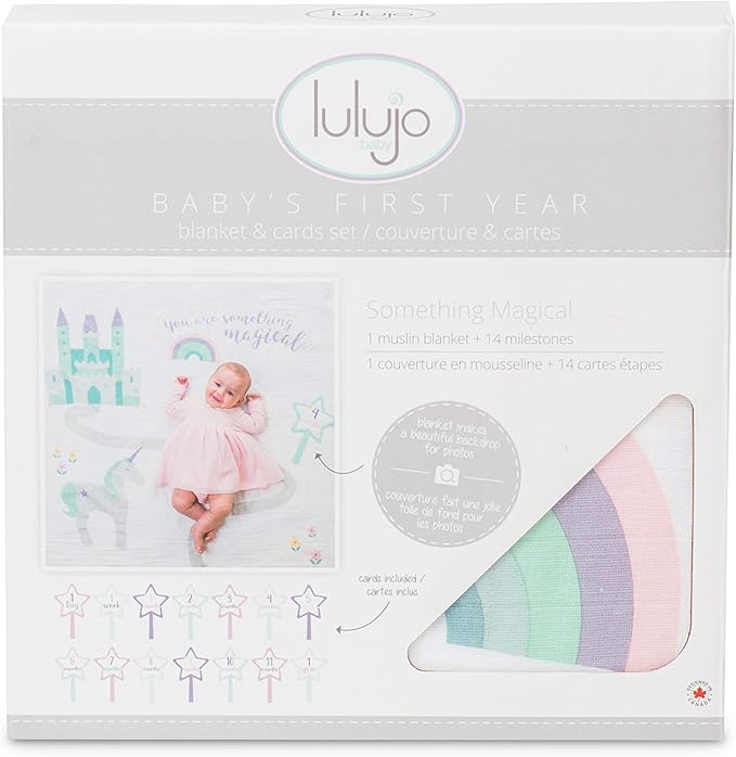 Lulujo Babys First Years Blanket & Cards Something Magical Lulujo Yallatoys