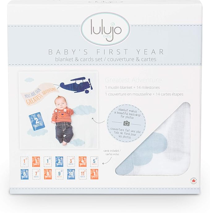 Lulujo Babys First Years Blanket & Cards Greatest Adventure Lulujo Yallatoys