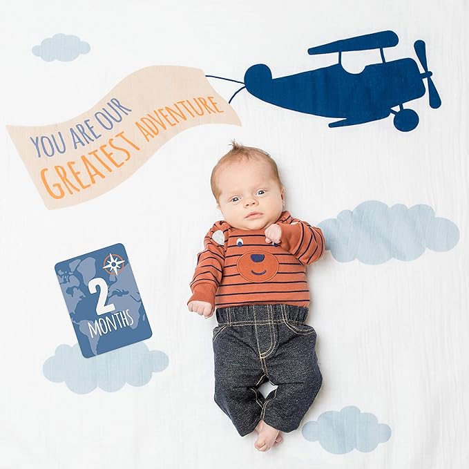 Lulujo Babys First Years Blanket & Cards Greatest Adventure Lulujo Yallatoys
