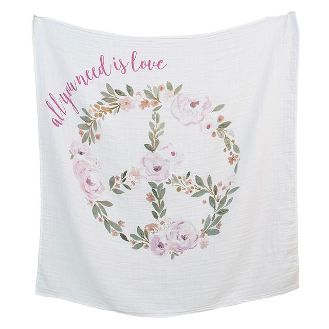 Lulujo Babys First Years Blanket & Cards All You Need is Love Lulujo Yallatoys