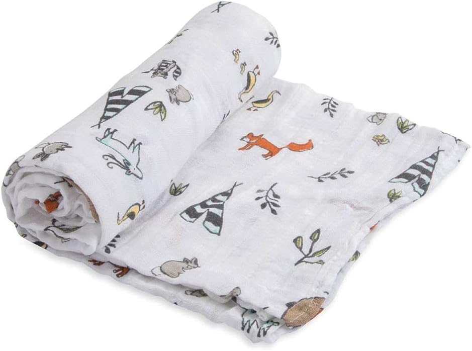 Little Unicorn Forest Friends Cotton Muslin Swaddle Blanket Little Unicorn Yallatoys
