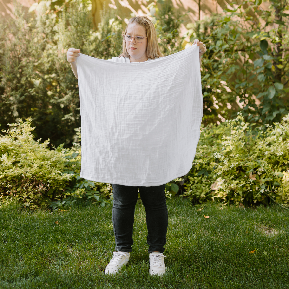 Little Unicorn Cotton Muslin Swaddle Blanket Squares 4 Pack White Set Little Unicorn Yallatoys