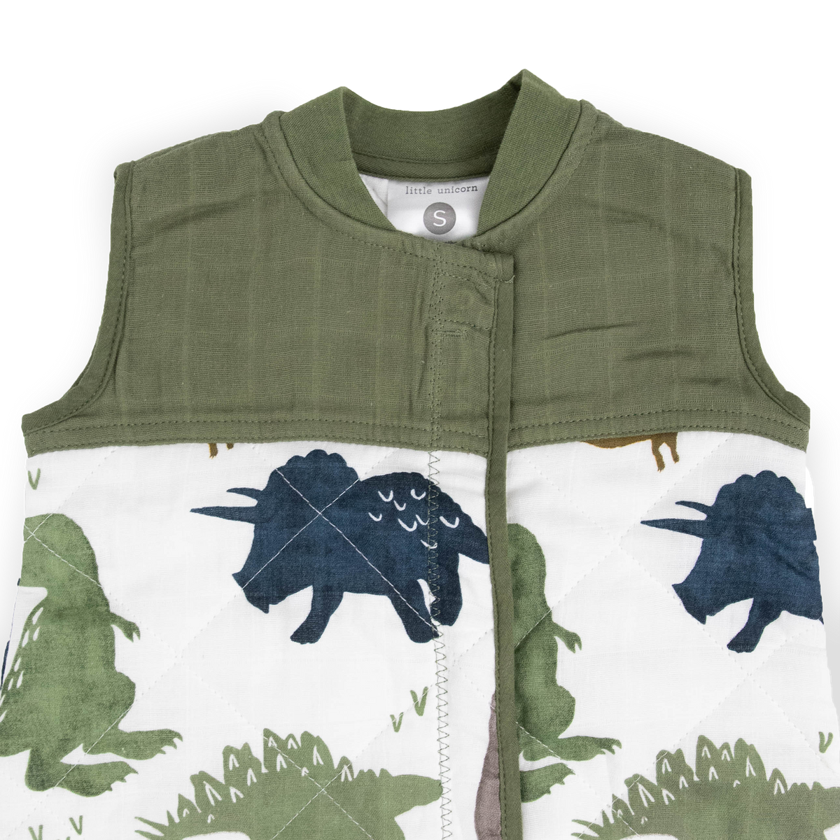 Little Unicorn Cotton Muslin Quilted Sleep Bag Dino Friends