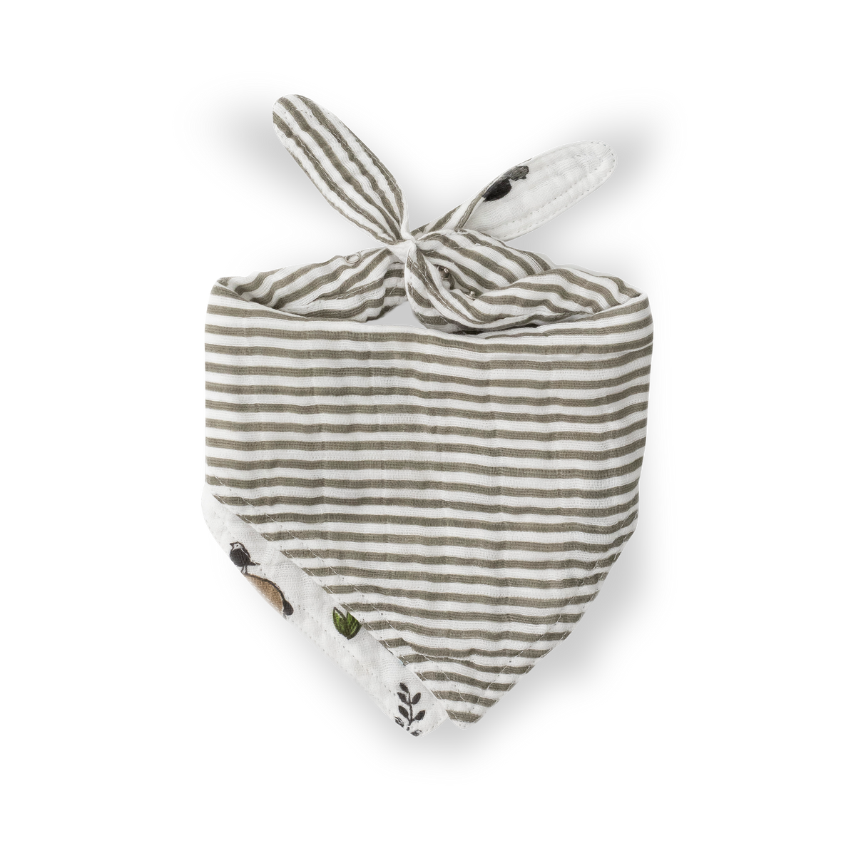 Little Unicorn Cotton Muslin Reversible Bandana Bib Forest Friends Little Unicorn Yallatoys