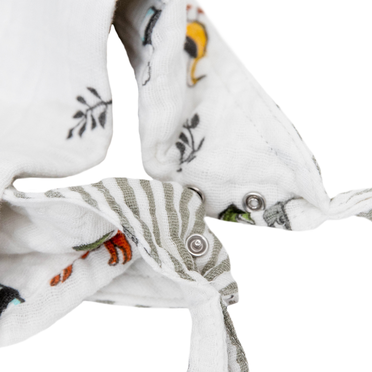 Little Unicorn Cotton Muslin Reversible Bandana Bib Forest Friends Little Unicorn Yallatoys