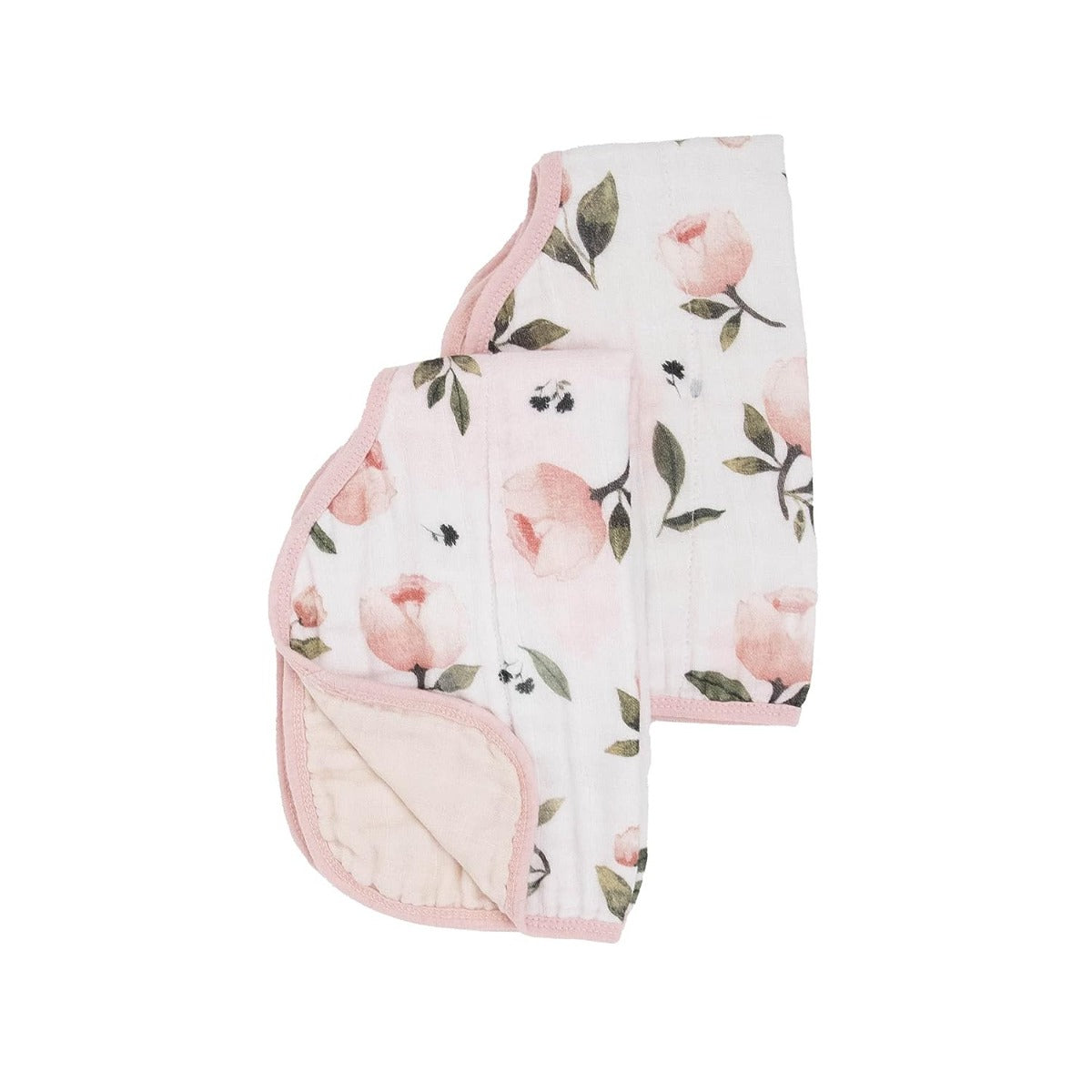 Little Unicorn Cotton Muslin Burp Cloth 2 Pack Watercolor Roses Little Unicorn Yallatoys