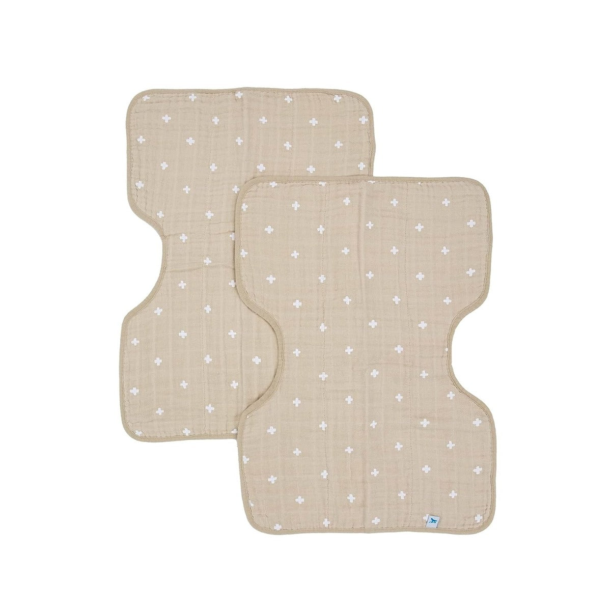 Little Unicorn Cotton Muslin Burp Cloth 2 Pack Taupe Cross Little Unicorn Yallatoys