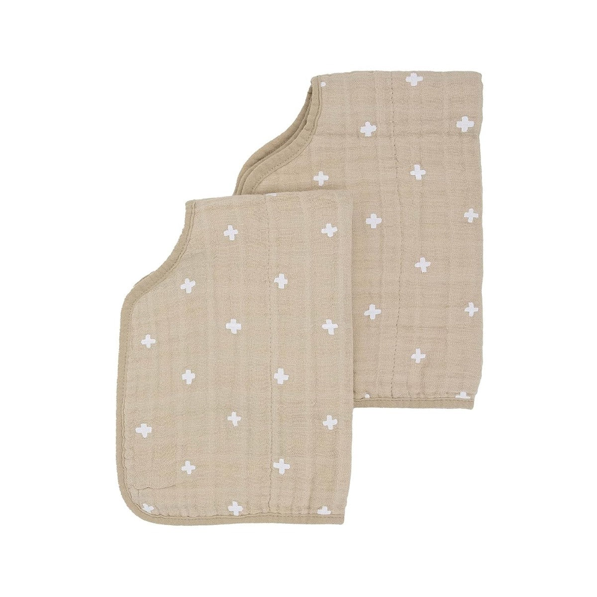 Little Unicorn Cotton Muslin Burp Cloth 2 Pack Taupe Cross Little Unicorn Yallatoys
