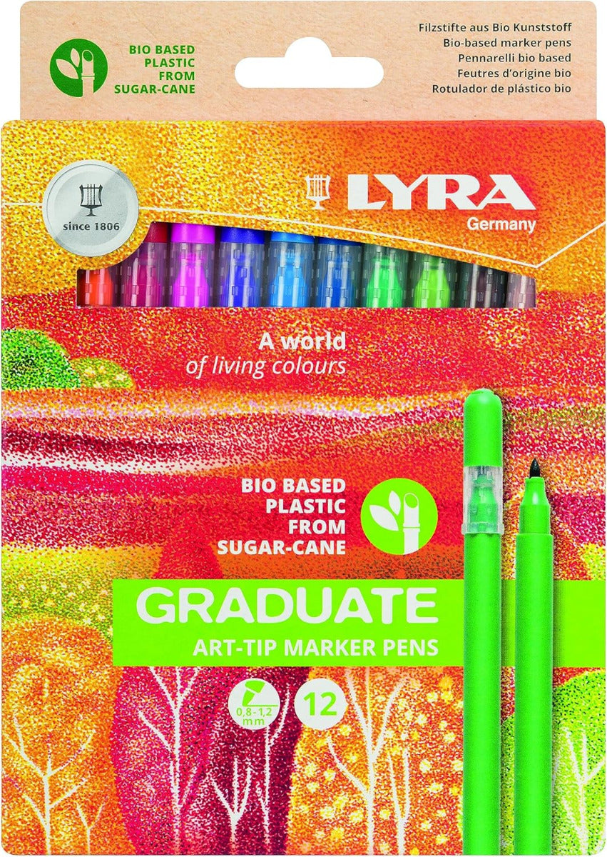 Buy Lyra Graduate Art Tip Marker 12 Colours | Yallatoys.com