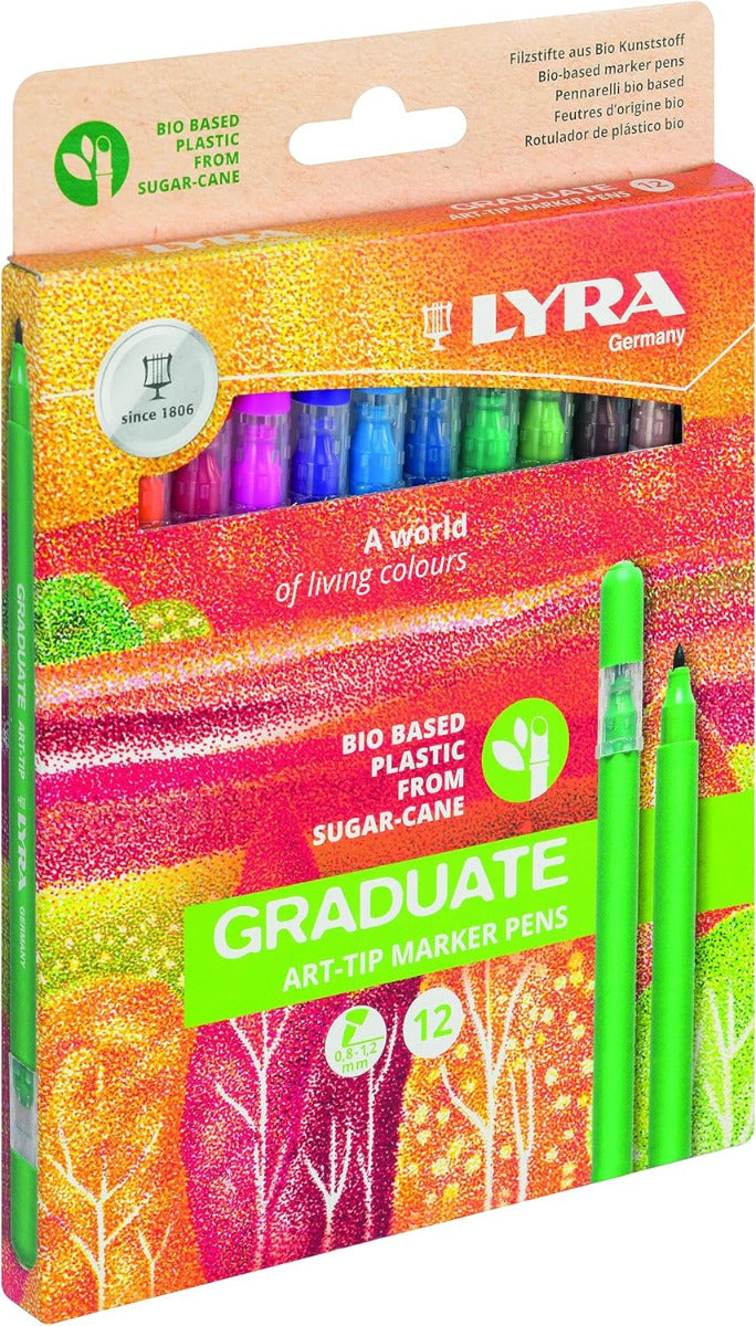 Buy Lyra Graduate Art Tip Marker 12 Colours | Yallatoys.com