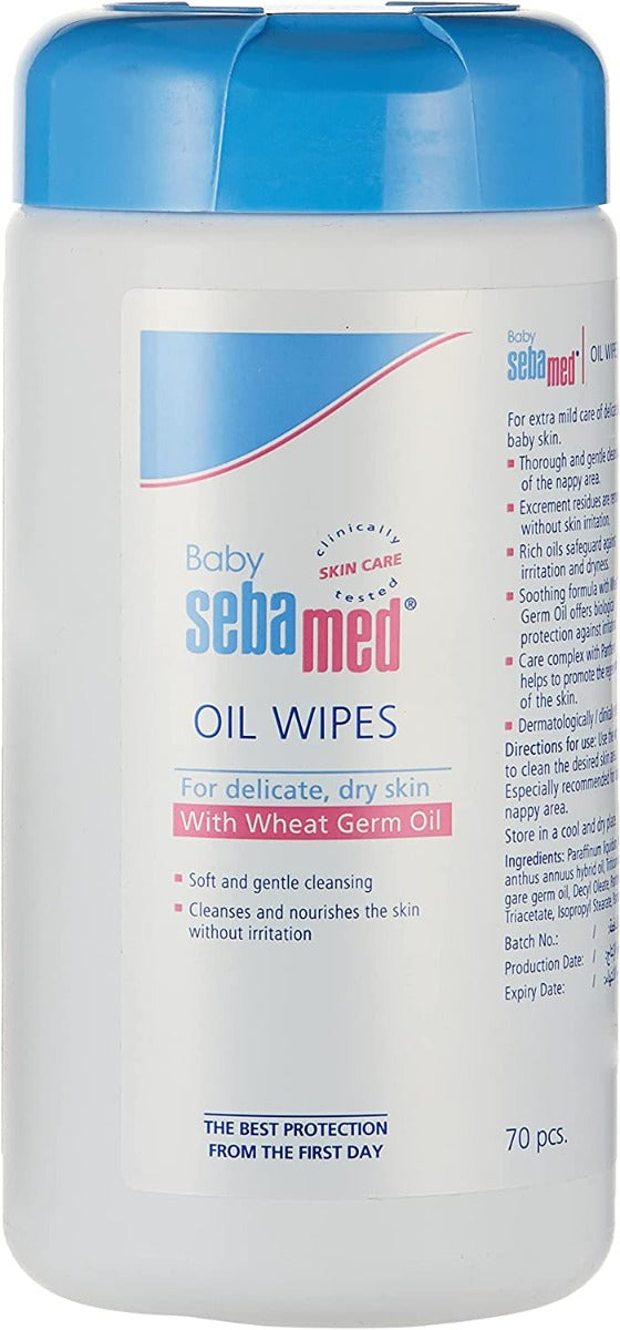Sebamed Baby Oil Wipes 70'S Sebamed Yallatoys