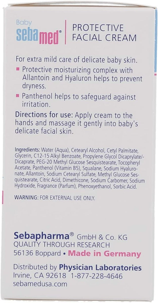 Sebamed Baby Facial Cream  50Ml Sebamed Yallatoys