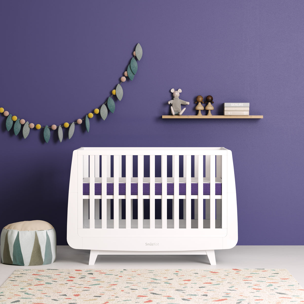 SnuzSurface Duo Dual Sided Cot Bed Mattress SnuzKot ‎117 x 68 cm Snuz Yallatoys