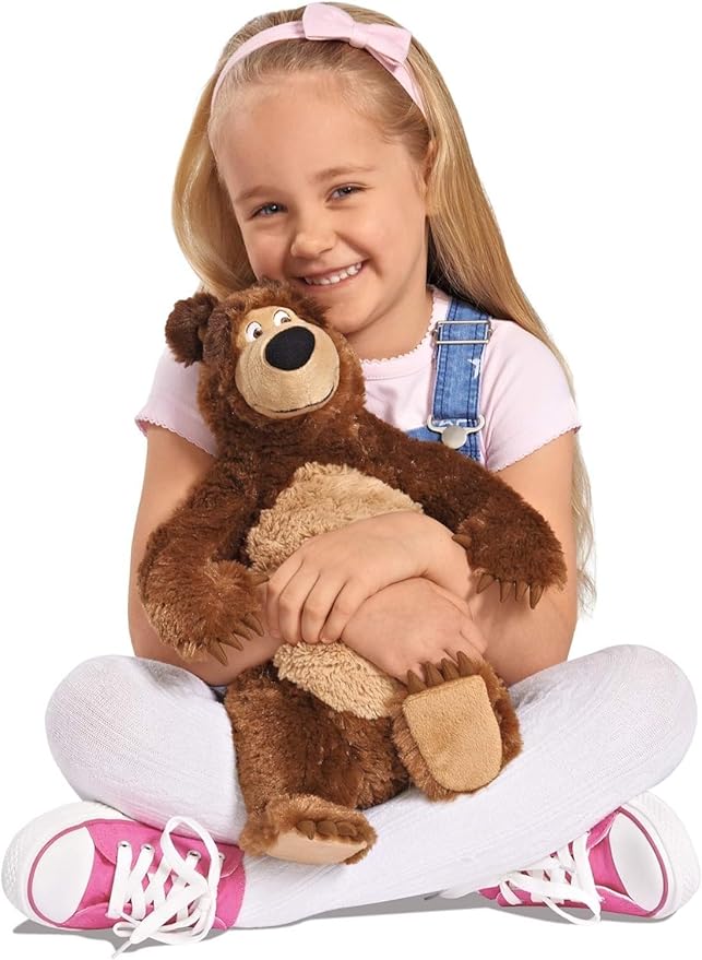 Buy Masha and the Bear Plush Toy Brown Bear 40cm | Yallatoys.com