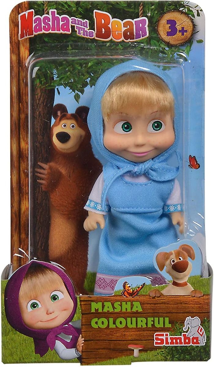 Buy Masha and The Bear Colorful Masha Doll 12cm (Sold Separately Subject To Availability) | Yallatoys.com