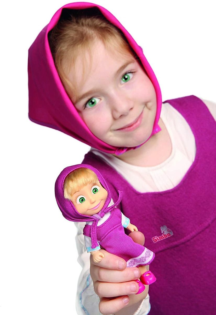 Buy Masha and The Bear Colorful Masha Doll 12cm (Sold Separately Subject To Availability) | Yallatoys.com