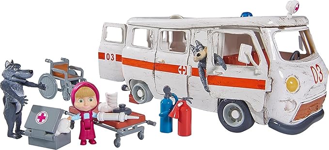 Buy Masha and The Bear Ambulance Playset | Yallatoys.com