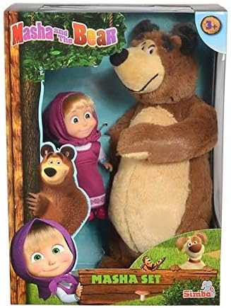 Buy Masha 12cm Doll And Bear 20cm plush | Yallatoys.com