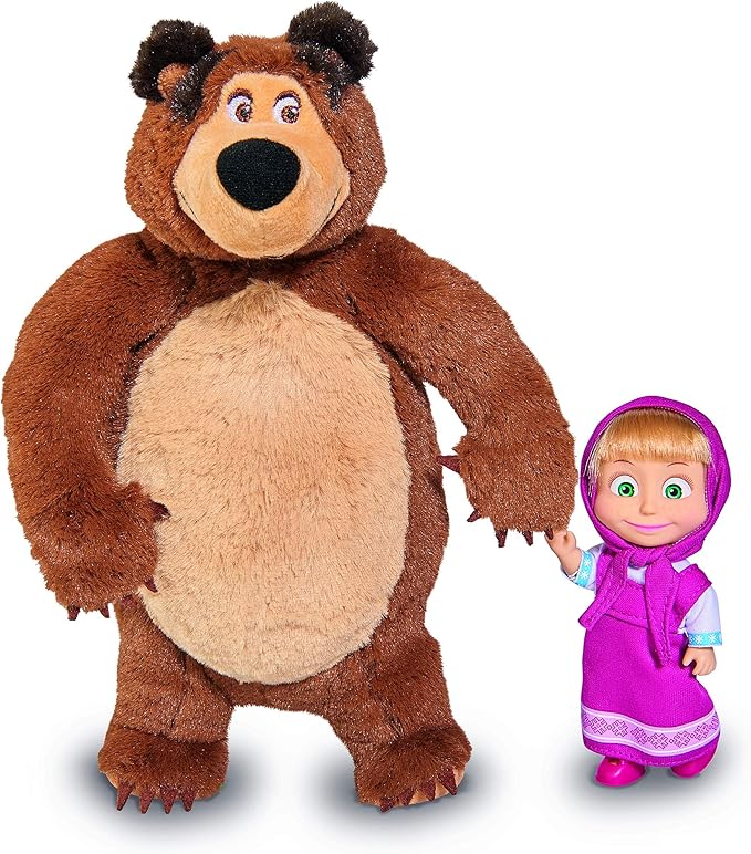 Buy Masha 12cm Doll And Bear 20cm plush | Yallatoys.com
