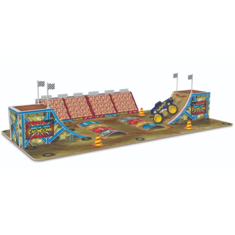 Buy Maisto Built N Play Race Track Playset Cardboard Buildings Accessories & 1 Fresh Metal Toy Car | Yallatoys.com