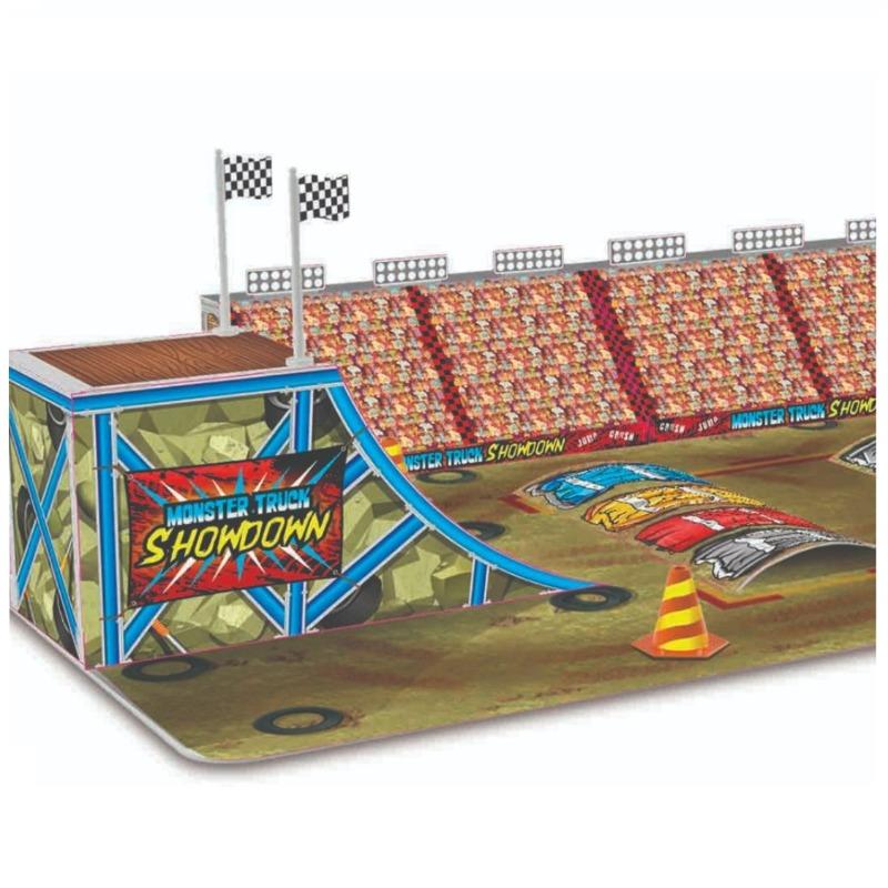 Buy Maisto Built N Play Race Track Playset Cardboard Buildings Accessories & 1 Fresh Metal Toy Car | Yallatoys.com