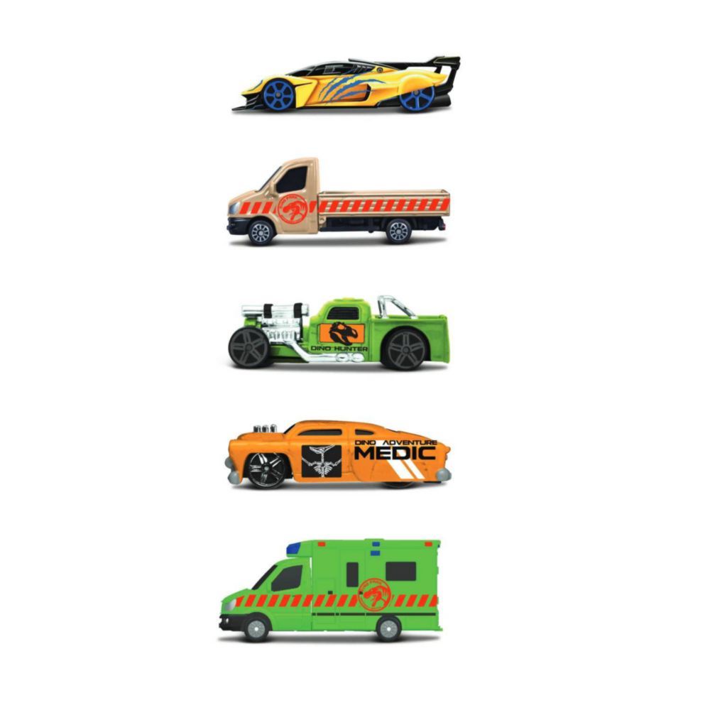 Buy Maisto Dino Adventures 3inch Vehicles 5 Pack | Yallatoys.com