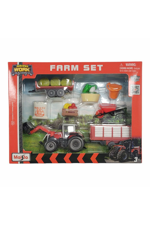 Buy Maisto Mini Work Machines Farm Tractor Play Set Diecast Metal Collectible Vehicles (Sold Separately Subjected to Availability) | Yallatoys.com