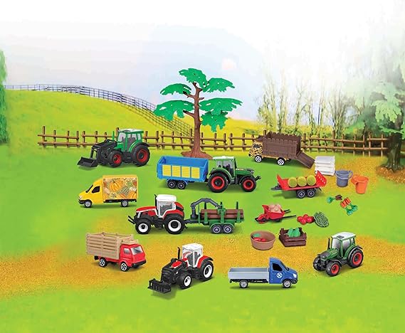Buy Maisto Mini Work Machines Farm Tractor Play Set Diecast Metal Collectible Vehicles (Sold Separately Subjected to Availability) | Yallatoys.com