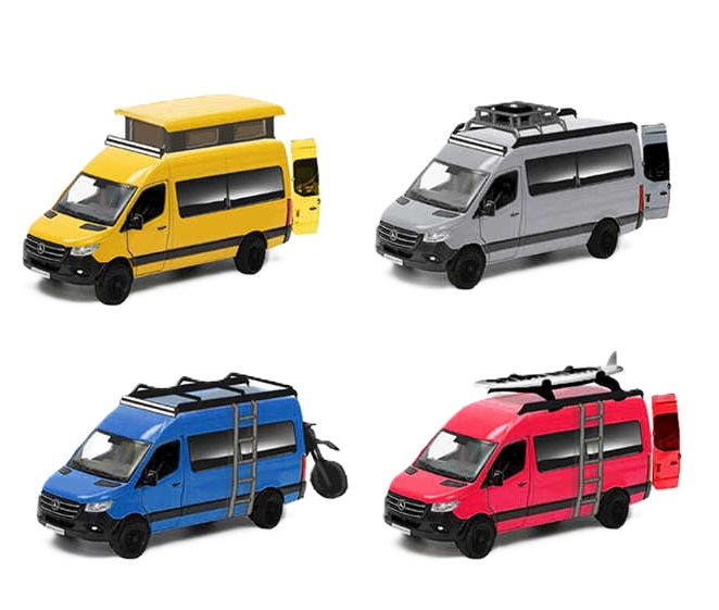 Buy Maisto Fresh Metal 4.5 Inch Mercedes Sprinter Weekend Series (Sold Separately Subjected To Availability) | Yallatoys.com