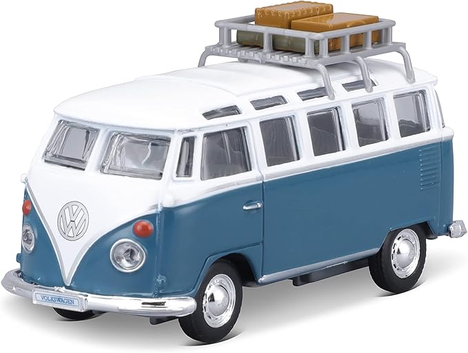 Buy Maisto Volkswagon Samba Van Blue & White | Yallatoys.com