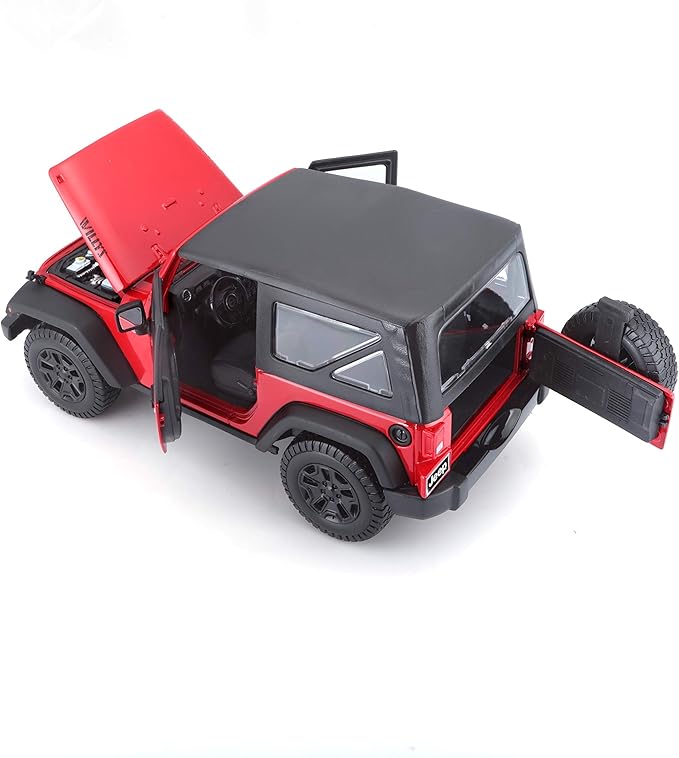 Buy Maisto 1:18 2014 Jeep Wrangler Diecast Vehicle (Colors May Vary) | Yallatoys.com