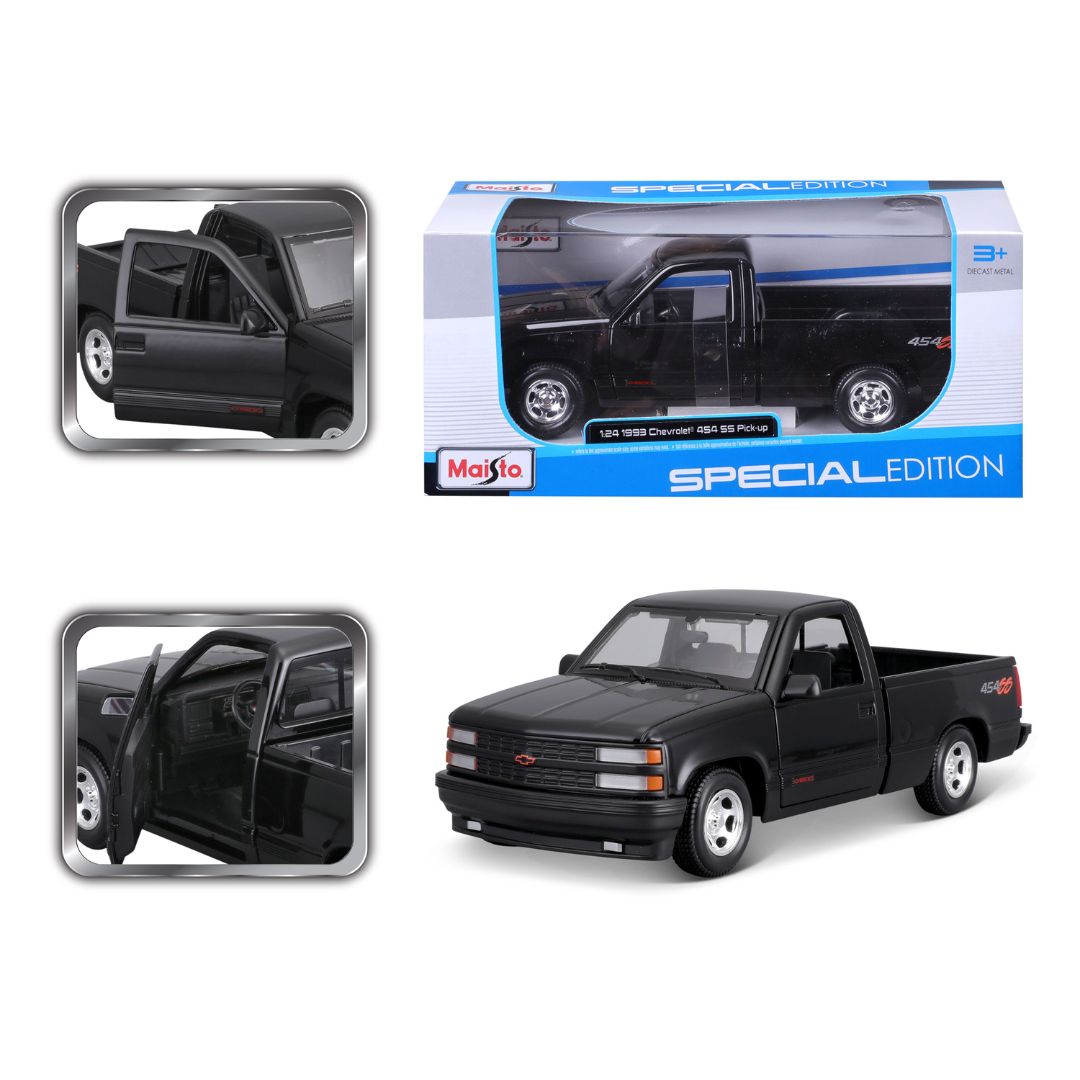 Buy Maisto Special Edition 1993 Chevrolet 454 SS Pick Up Truck Black | Yallatoys.com