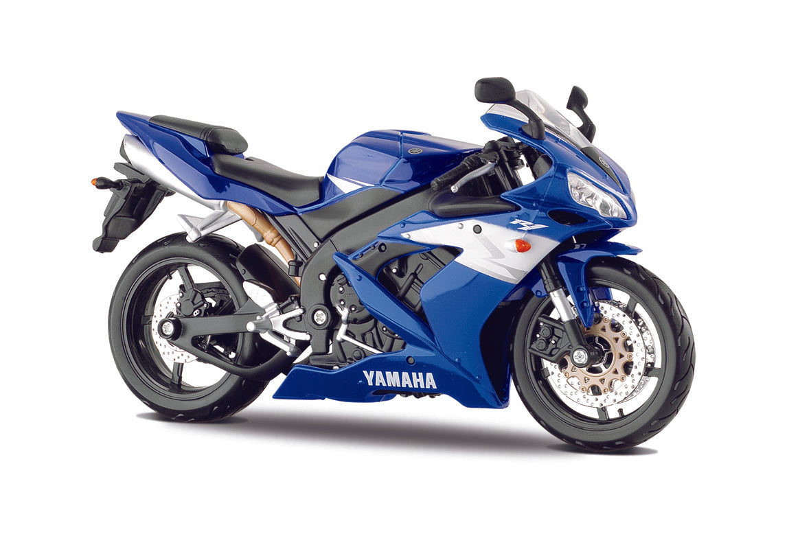 Buy Maisto 1/18 Motorcycle with Stand Yamaha YZF-R1 Blue | Yallatoys.com