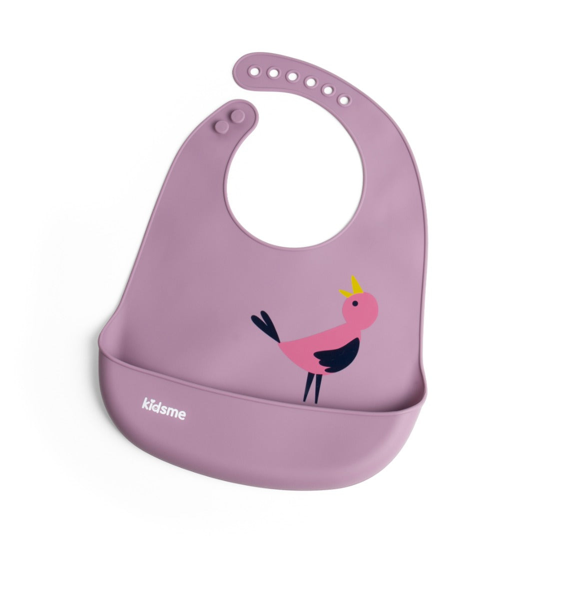 Kidsme Easy Clean Bib Plum Box Kidsme Yallatoys