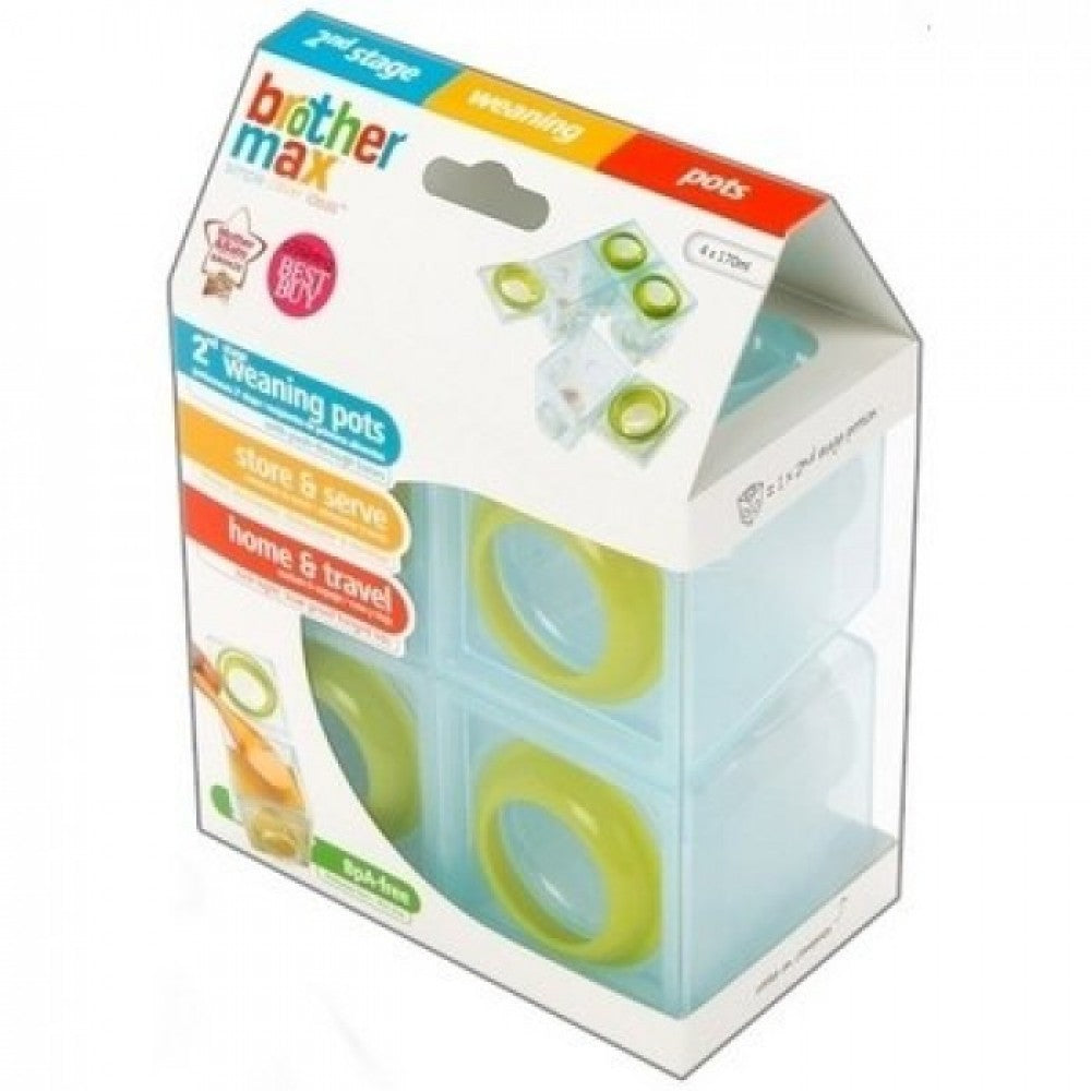 Brother MaxÂ  2Nd Stage Weaning Pots BROTHERMAX Yallatoys