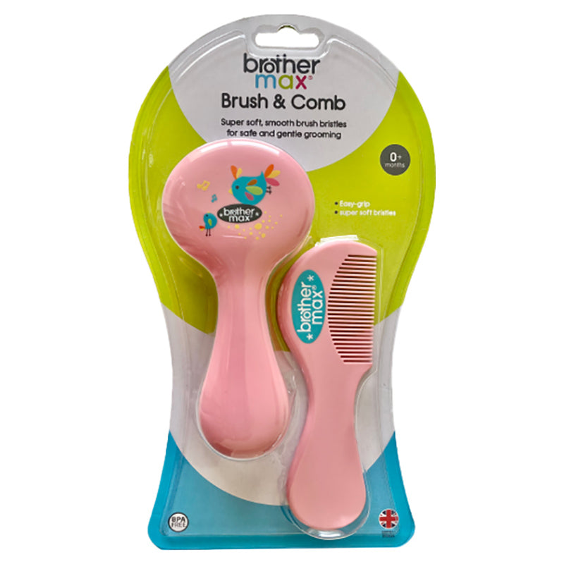 Brother MaxÂ  Super Soft Smooth Brush Bristles & Comb For Safe And Gentle Grooming - 2 BROTHERMAX Yallatoys
