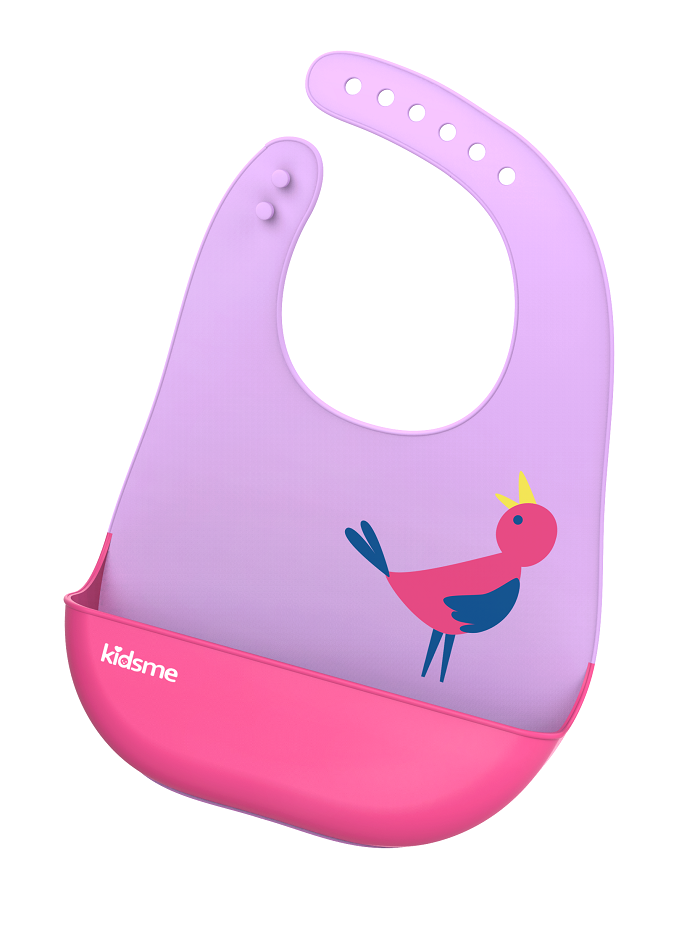 Kidsme Easy Clean Bib Lavender Kidsme Yallatoys