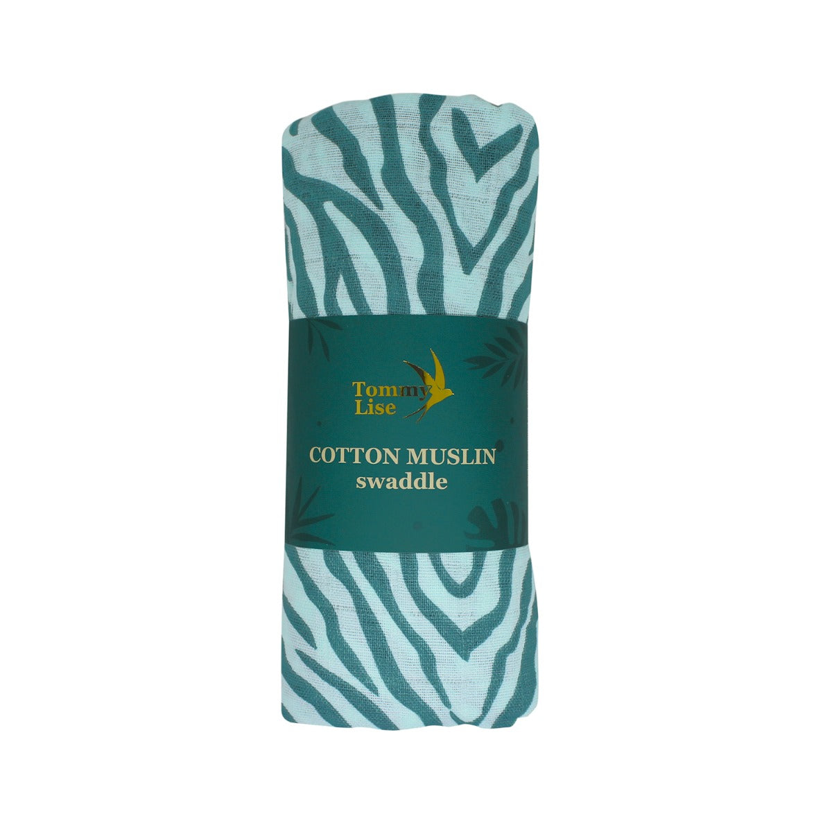 Tommy Lise Baby Swaddle Blue Tiger 120X120Cm Tommy Lise Yallatoys