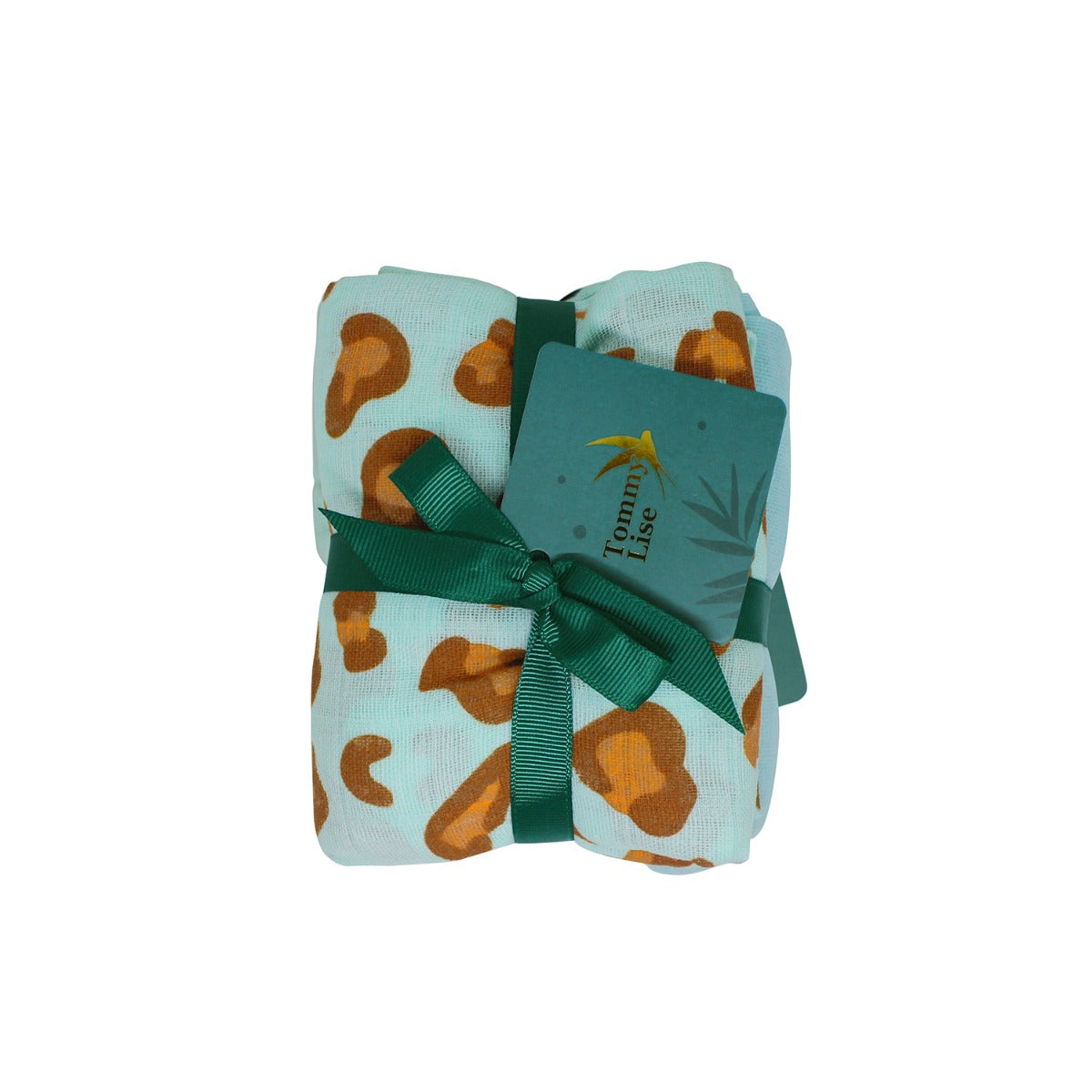 Tommy Lise Muslin Swaddle Set Blue Leopard(70X70Cm Tommy Lise Yallatoys